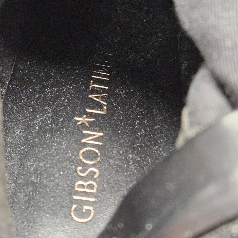 Gibson Ammelia Latimer Black Suede Over The Knee Tassel Boots Womens 9.5M Block